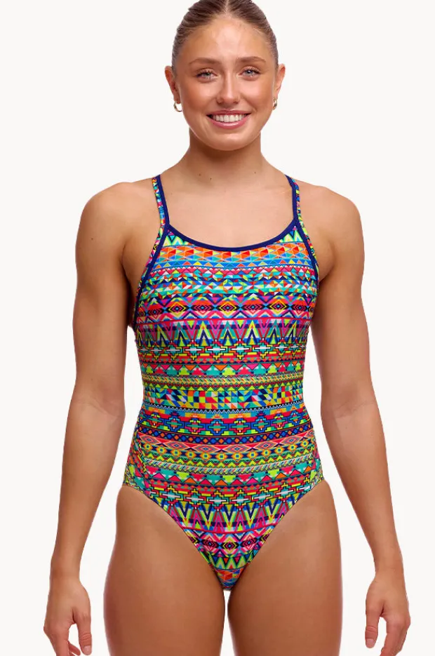 Women Funkita Packed Up Diamond Back One Piece