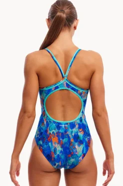 Women Funkita Paint Press Diamond Back One Piece
