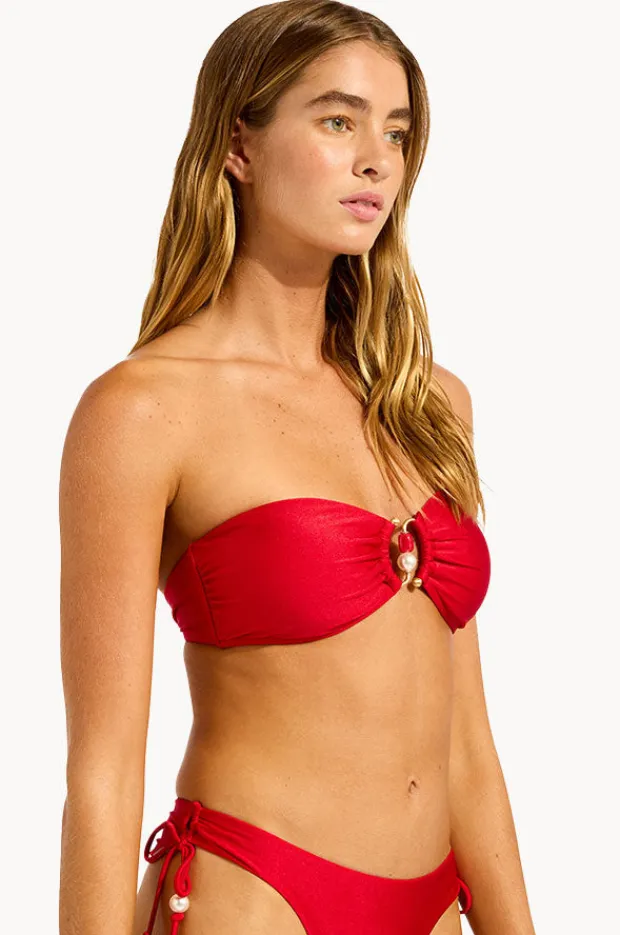 Women Seafolly Palermo Ring Front Bandeau