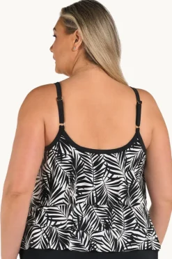 Women Maxine Palm Retreat Tiered Tankini Separate +