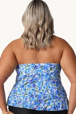 Women Capriosca Pansy Tiered Bandeau Tankini Separate