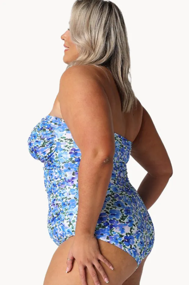 Women Capriosca Pansy Twist Front Bandeau One Piece