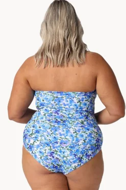 Women Capriosca Pansy Twist Front Bandeau One Piece