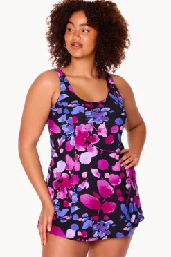 Women Genevieve Paper Flowers Swim Dress