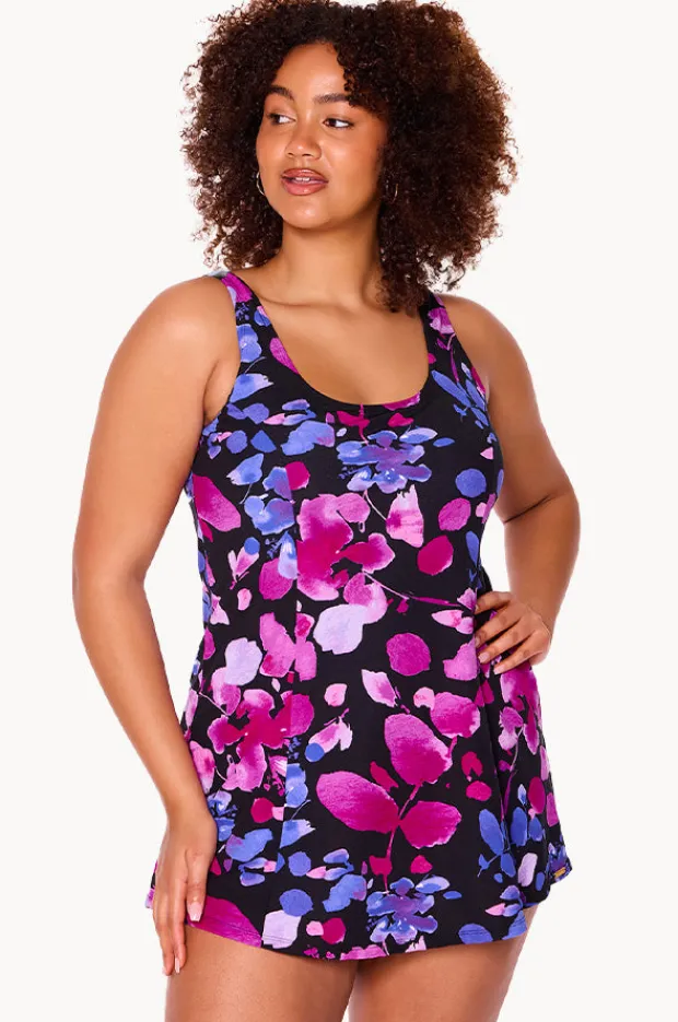 Women Genevieve Paper Flowers Swim Dress