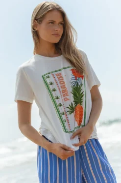 Women Betty Basics Paradise Beach Ellia Crew Tee