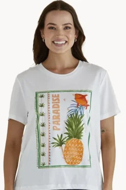 Women Betty Basics Paradise Beach Ellia Crew Tee
