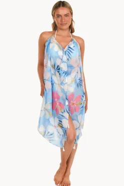Women Pool To Party Paradise Cove Maxi Halter Dress