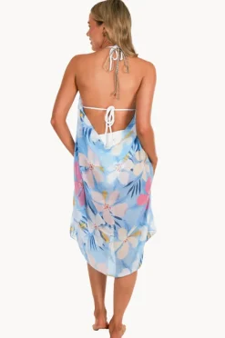 Women Pool To Party Paradise Cove Maxi Halter Dress