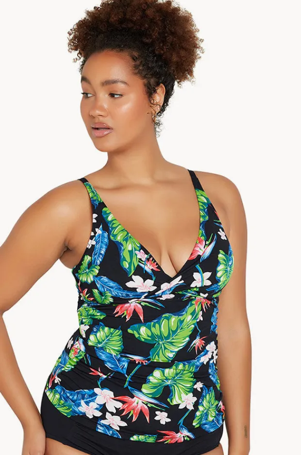 Women Genevieve Paradise Cross Over Tankini Separate