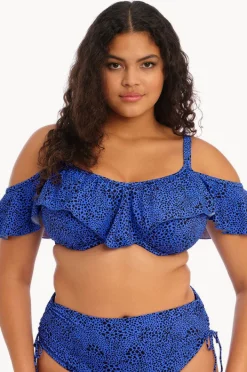 Women Elomi Swimwear Pebble Cove G Cup Underwire Frill Bra