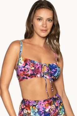 Women Nip Tuck Petunias Monica Drawstring Top