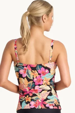 Women Jantzen Phuket Gathered Surplice Tankini Separate