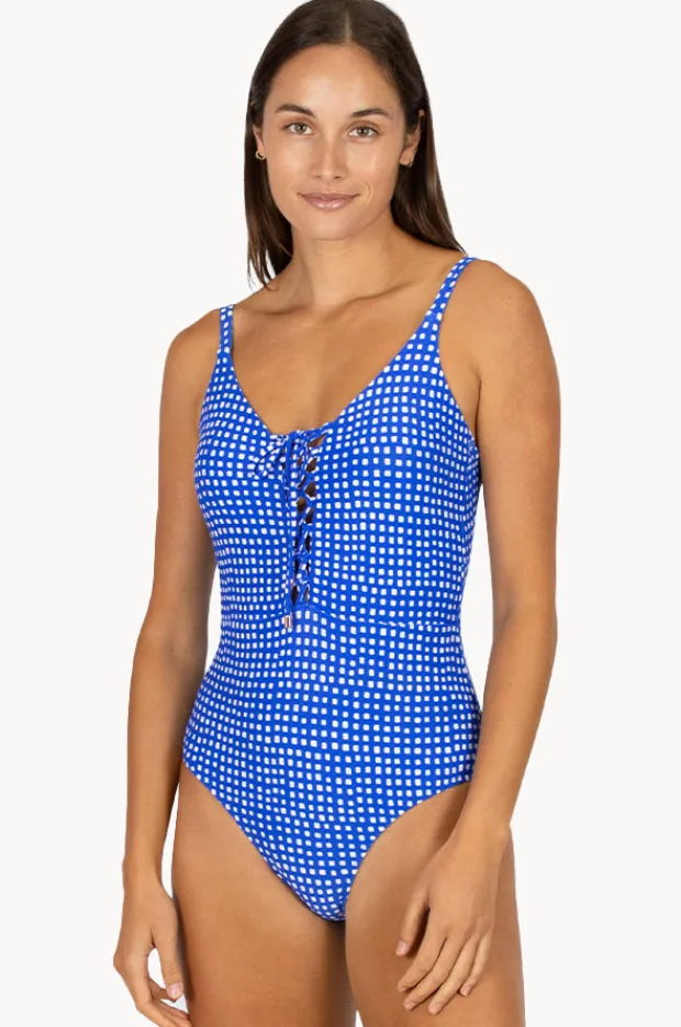 Women Baku Picnic Point Lace Up One Piece