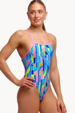 Women Funkita Pillared Tie Me Tight One Piece