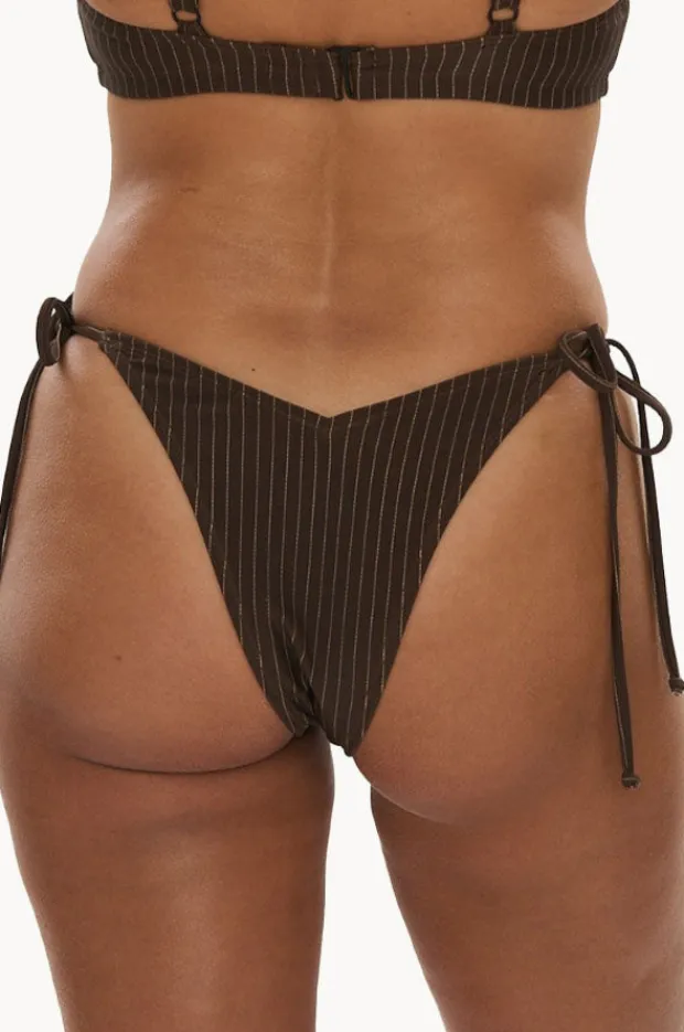 Women Raq Apparel Pinstripe Cheeky Tie Side Pant