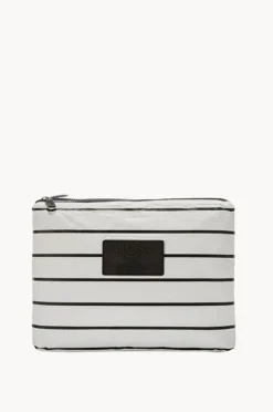 Women Aloha Pinstripe Mid Pouch