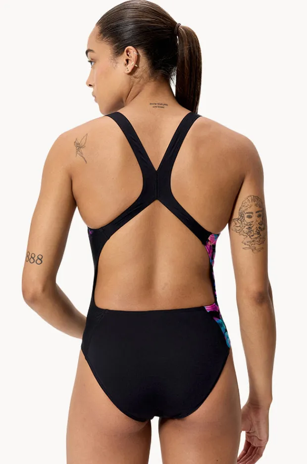 Women Speedo Placement Printed Powerback One Piece