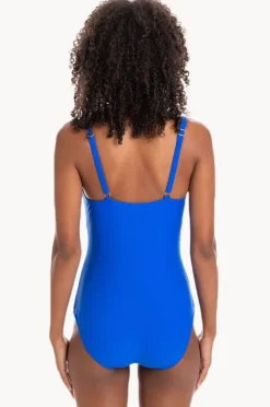 Women Togs Swimwear Plain Binded V Neck One Piece