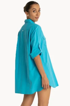 Women Sunseeker Plain Button Through Shirt