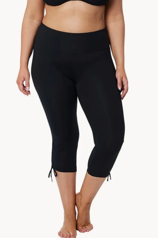 Women Jantzen Plain Capri Tie Side Swim Pant