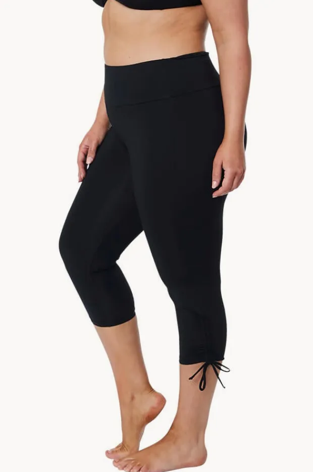 Women Jantzen Plain Capri Tie Side Swim Pant