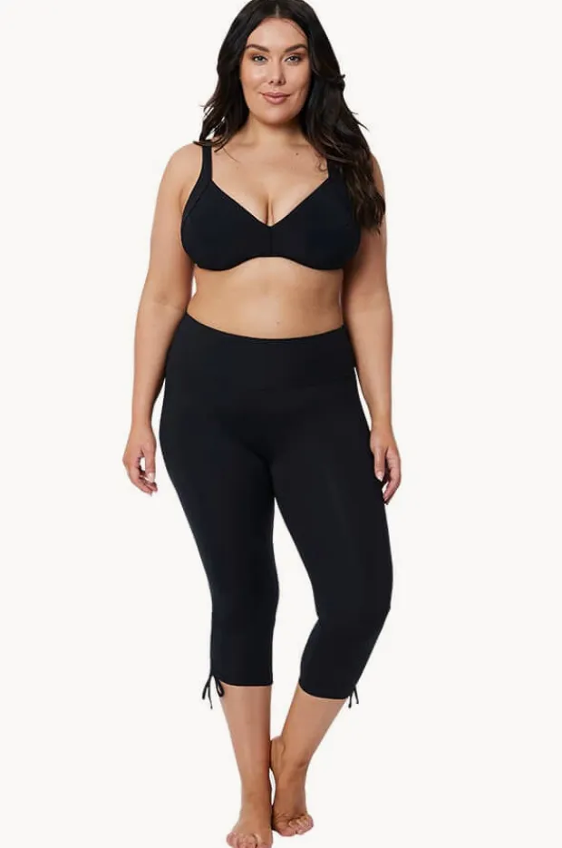 Women Jantzen Plain Capri Tie Side Swim Pant