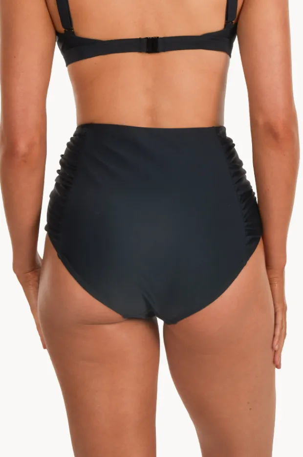 Women Base Swim Plain Gathered High Waist Pant