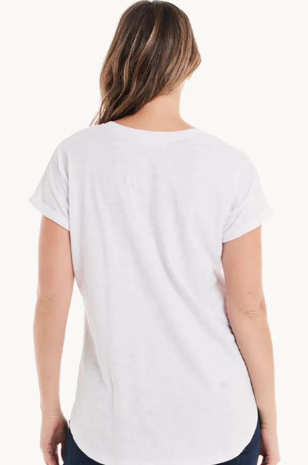 Women Betty Basics Plain Hailey Short Sleeve Tee