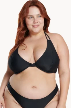 Women Raq Apparel Plain HH/I Cup Underwire Halter