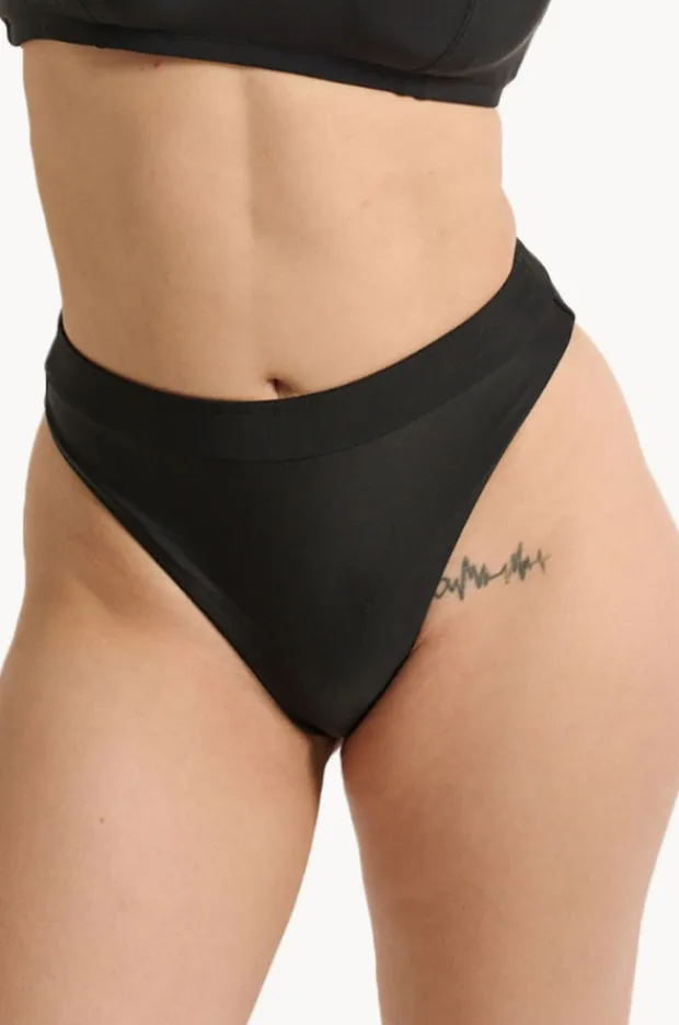 Women Raq Apparel Plain High Leg Brief