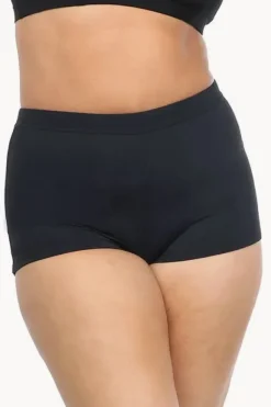 Women Base Swim Plain High Waisted Boyleg