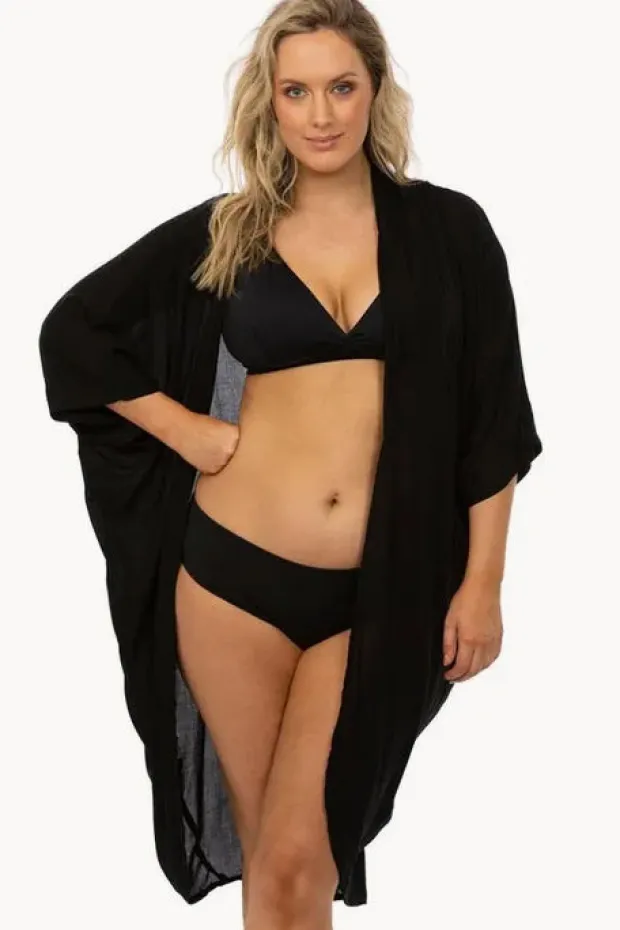 Women Sundrenched Plain Long Cape
