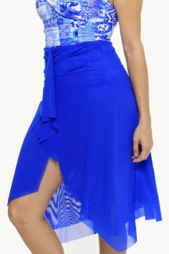 Women Togs Swimwear Plain Mesh Frill Skirt