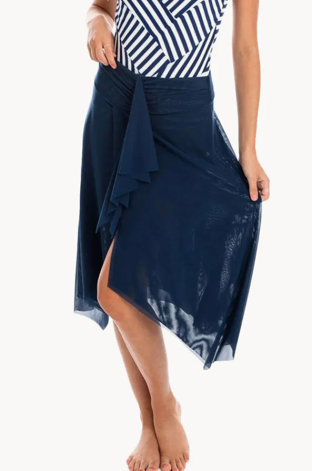 Women Togs Swimwear Plain Mesh Frill Skirt