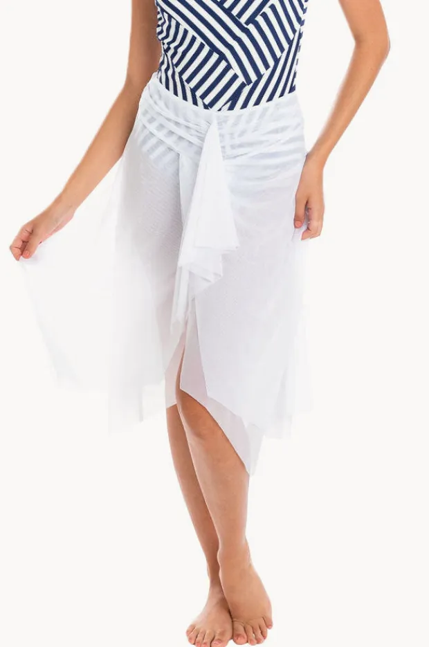 Women Togs Swimwear Plain Mesh Frill Skirt