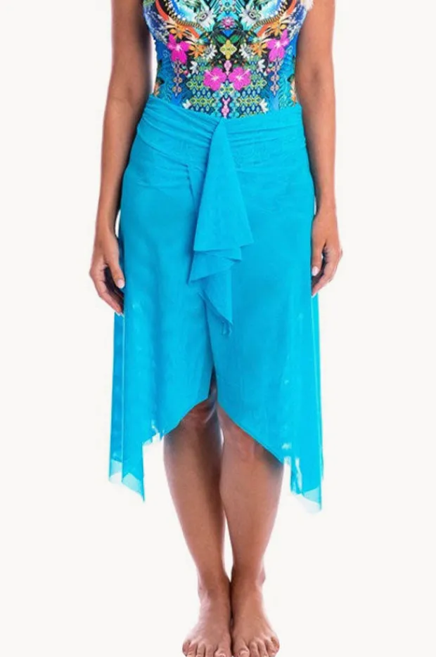 Women Togs Swimwear Plain Mesh Frill Skirt