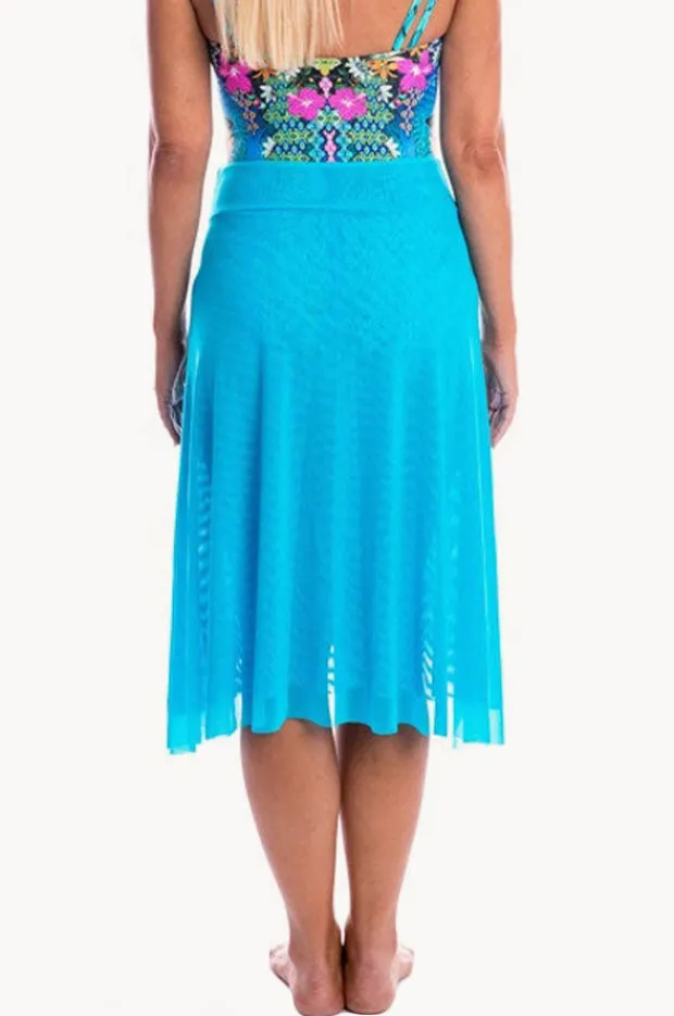 Women Togs Swimwear Plain Mesh Frill Skirt