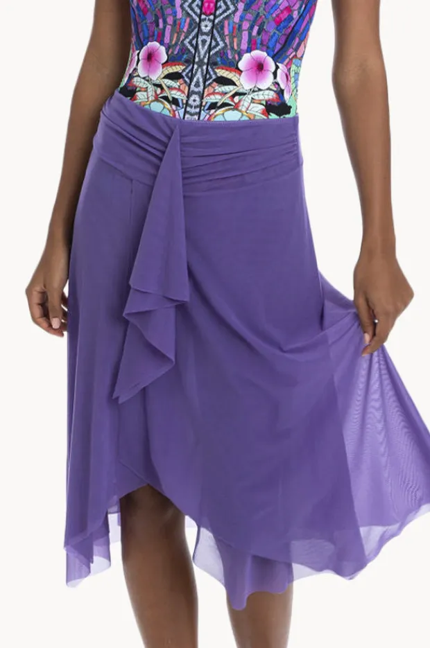 Women Togs Swimwear Plain Mesh Frill Skirt