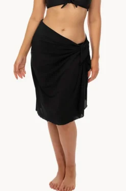 Women Capriosca Plain Mesh Long Sarong