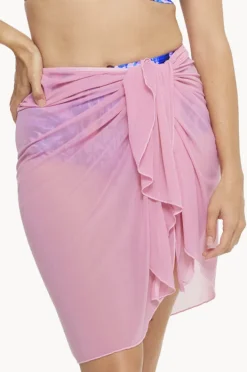 Women Togs Swimwear Plain Mesh Sarong