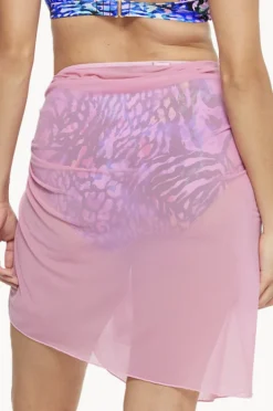 Women Togs Swimwear Plain Mesh Sarong
