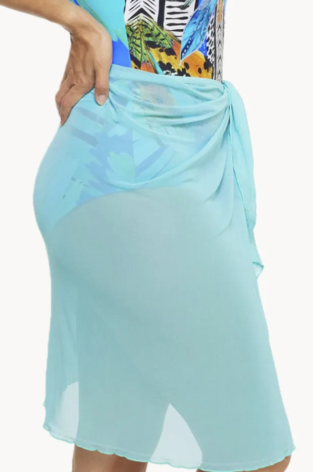 Women Togs Swimwear Plain Mesh Sarong