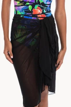 Women Togs Swimwear Plain Mesh Sarong
