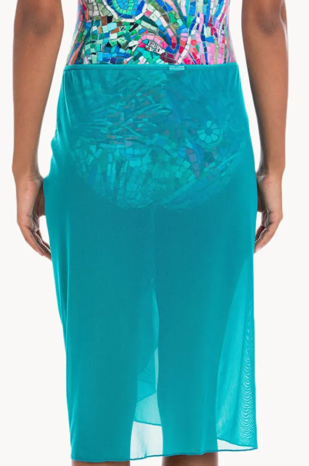 Women Togs Swimwear Plain Mesh Sarong