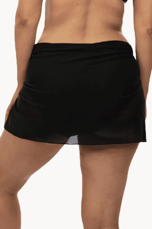 Women Capriosca Plain Mesh Short Sarong