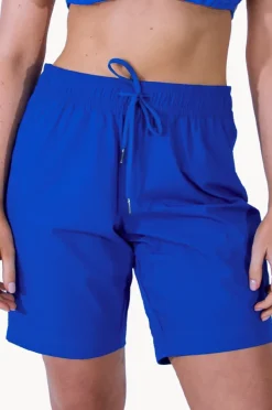 Women Base Swim Plain Mid Boardshort