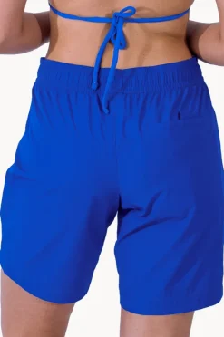 Women Base Swim Plain Mid Boardshort