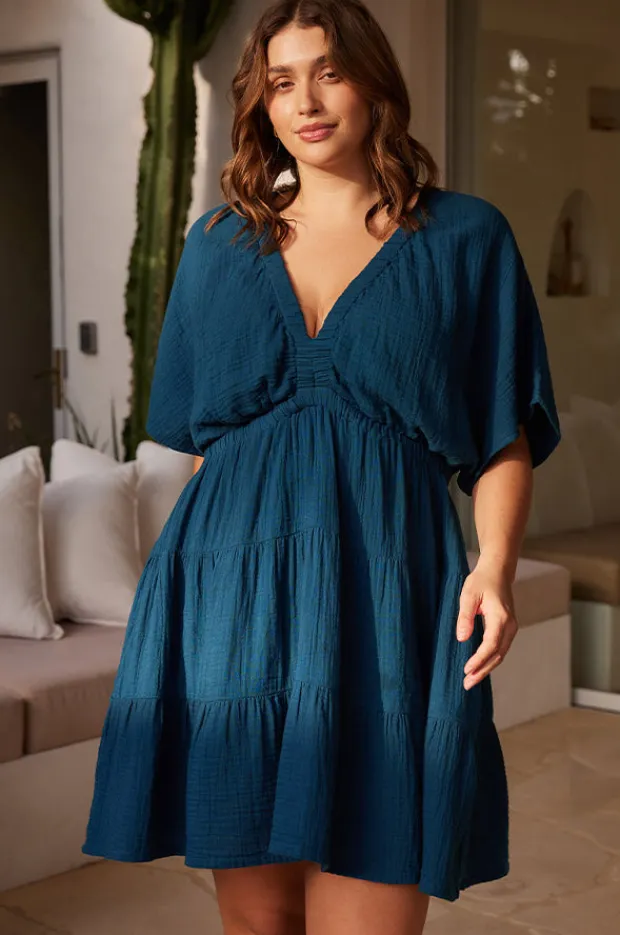 Women Artesands Plain Pachelbel Short Dress