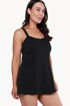 Women Capriosca Plain Panelled Swim Dress +